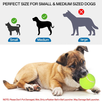 Ball Thrower for Dogs,Interactive Dog Fetch Machine,Automatic Tennis Ball Launcher with 12 Tennis Balls,Dog Ball Thrower Machine with 10-30Ft 3 Launching Distance,For Small Dogs Indoor & Outdoor