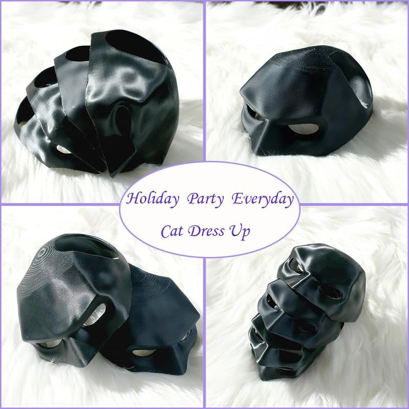 Bat Cat Mask Outfit, Black Cats Bat Cosplay Mask Costumes for Pet Parties Favour Birthday Holiday Everyday Fun Gifts Appeals
